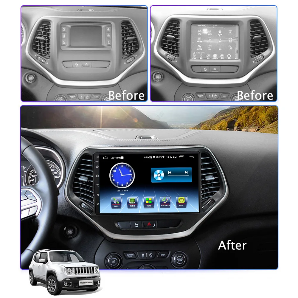 All In One Car Multimedia System For Jeep Cherokee 2015 2016 2017 2018