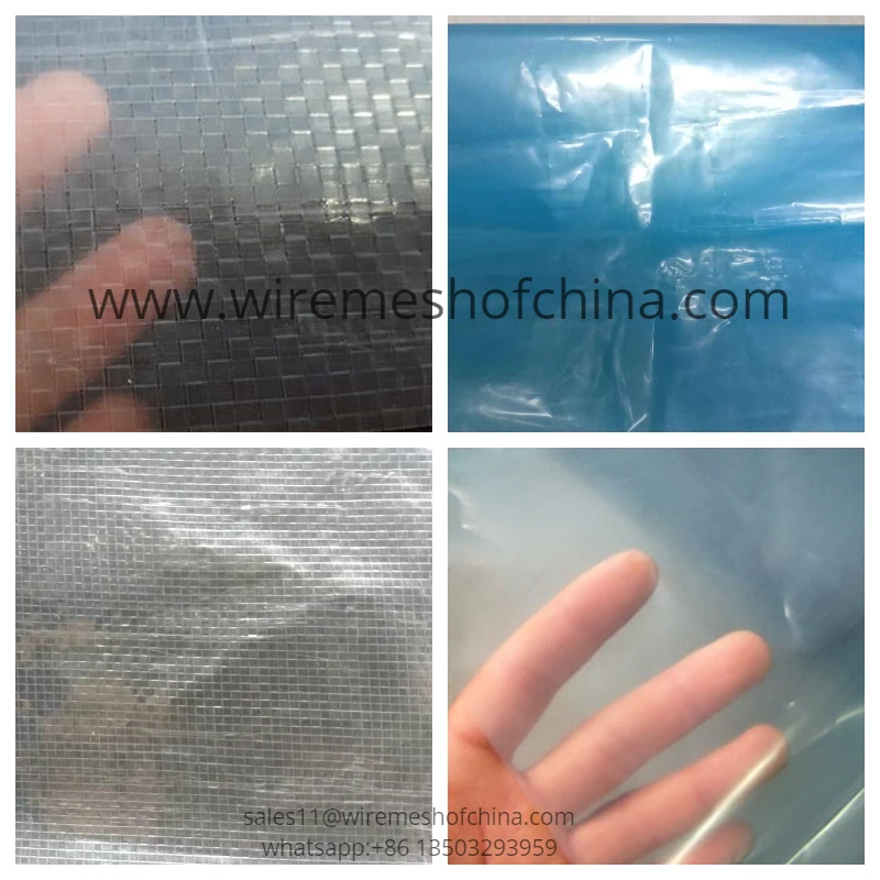 transparent clear tarpaulin / greenhouse used woven reinforced polyweave fabric film
