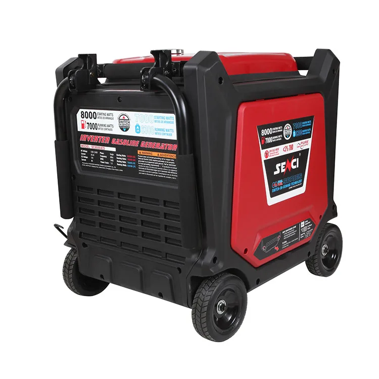 12kW standby generator mounted on concrete pad with automatic transfer switch and gas line connection