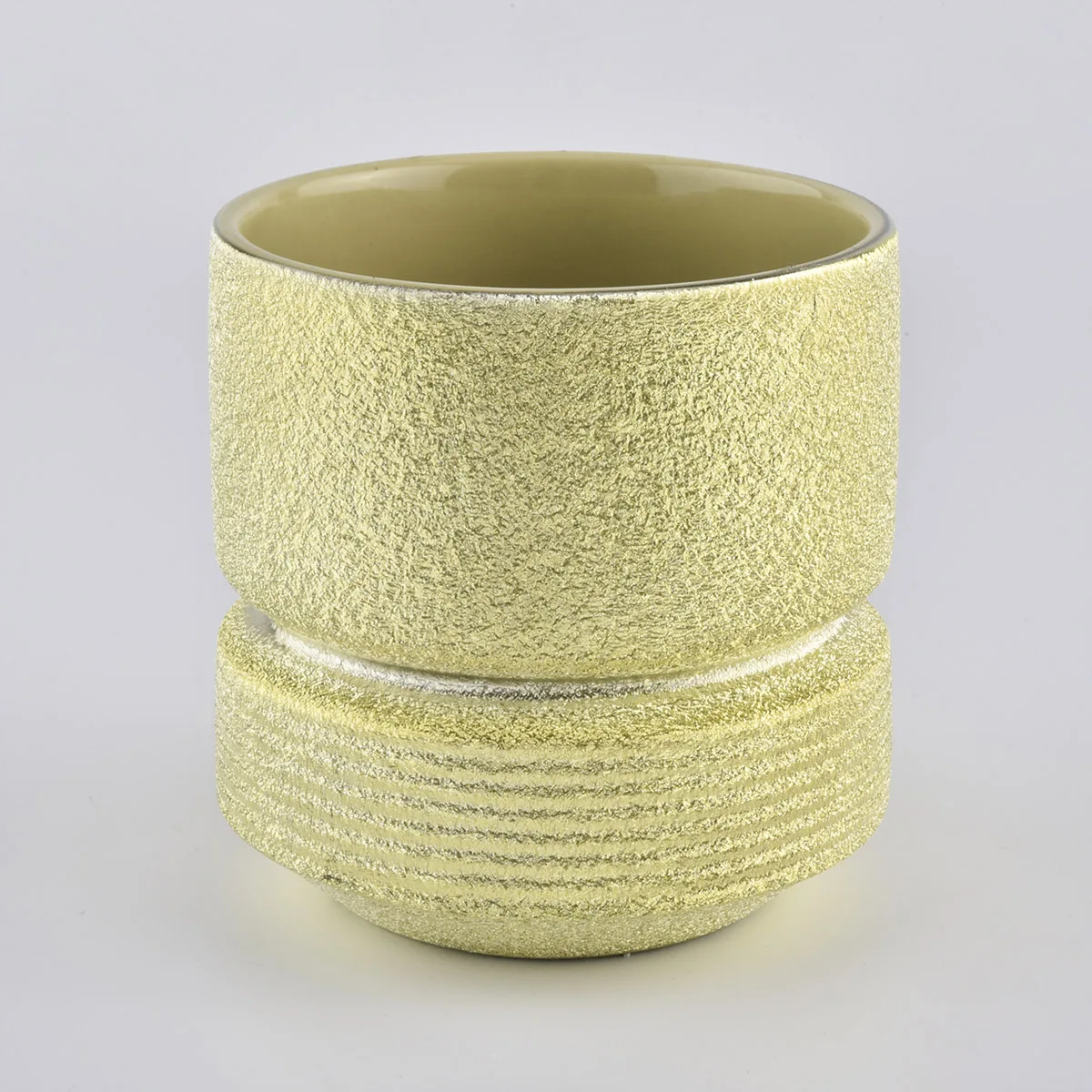 modern ceramic candle jar