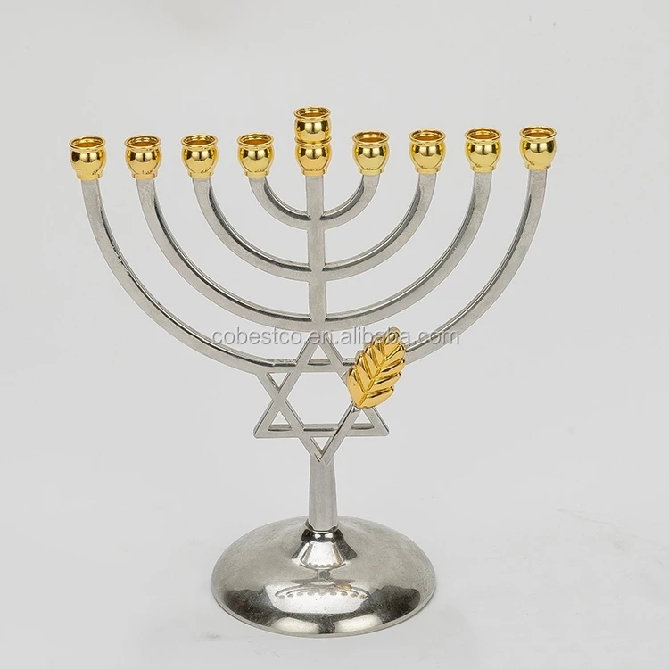 Jewish Candle Holder Jerusalem Brass Seven Brass Judaica Menorah Buy