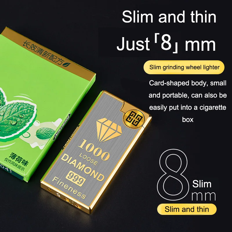 db 1579 cigarette lighter grinding wheel lighter with recycle gas and can be customized with logo butane lighter-4