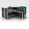 Wire hidden office workstation 4 person office workstation office cubicle