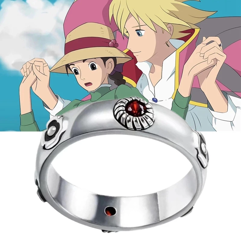 Anime Howl's Moving Castle Ring Hayao Miyazaki Cosplay Howl Sophie Metal  Adjustable Unisex Rings Jewelry Prop Accessories Gift - Buy Howl's Moving  Castle Ring,Hayao Miyazak Ring,Anime Ring Product on 