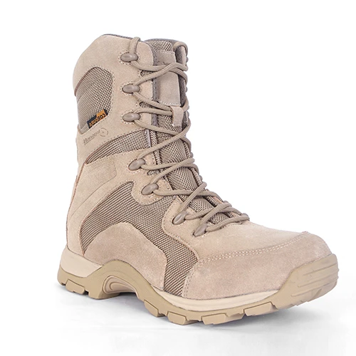 Tan Colour Army Boots/ Suede Leather 