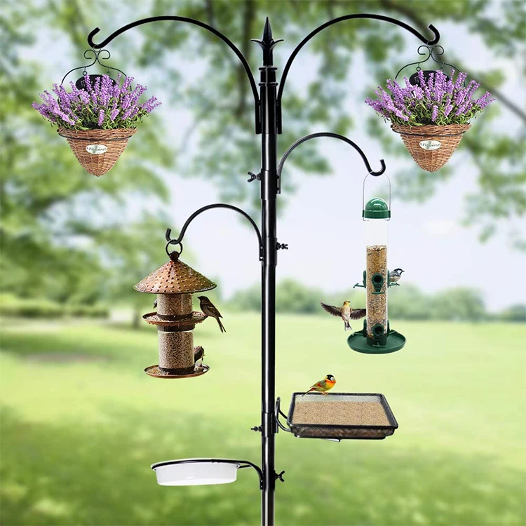 Jh-mech Metal Hummingbird Feeding Station Kit Bird Feeder Pole - Buy ...