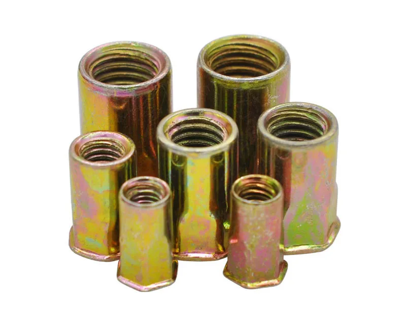M4 M5 M6 M8 M10 M12 Steel Zinc Plated Thin Head Semi Hex Body Rivet ...