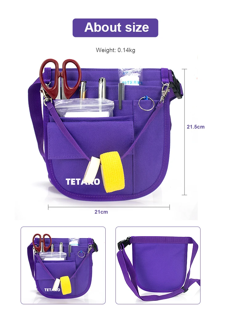 Utility Nurse Waist Bag Multi Compartment Medical Fanny Pack Nurses