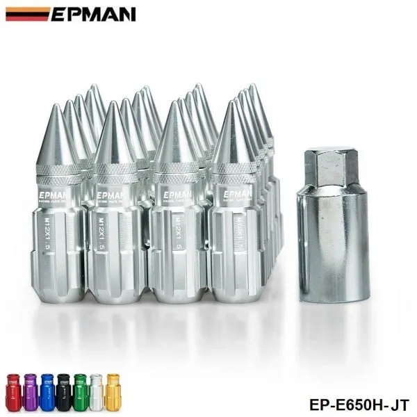 Epman Aluminum Lug Nut Lock Set With Spikes W/ Key M12 P1.5 P1