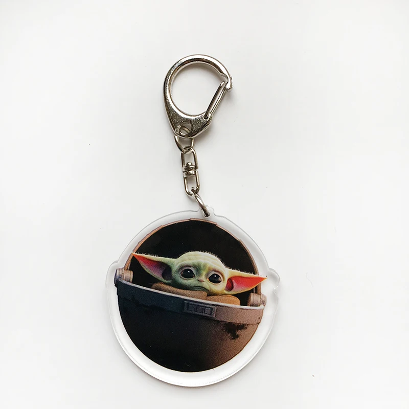 Cute Baby Yoda The Mandalorian Innovative Acrylic Crystal Pendant