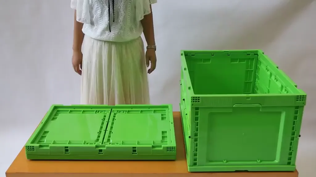 Join Industry Tote Folding Crate Plastic Trolley Camping Shipping