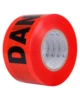 Red DANGER Tape Caution Tape Roll 3-Inch Non-Adhesive Sharp Red Color Warning Tape