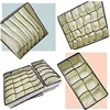 Underwear Drawer Closet Organizer Collapsible Beige Fabric Foldable Storage Boxes Draw Organizers Divider for Panties Bra Sock