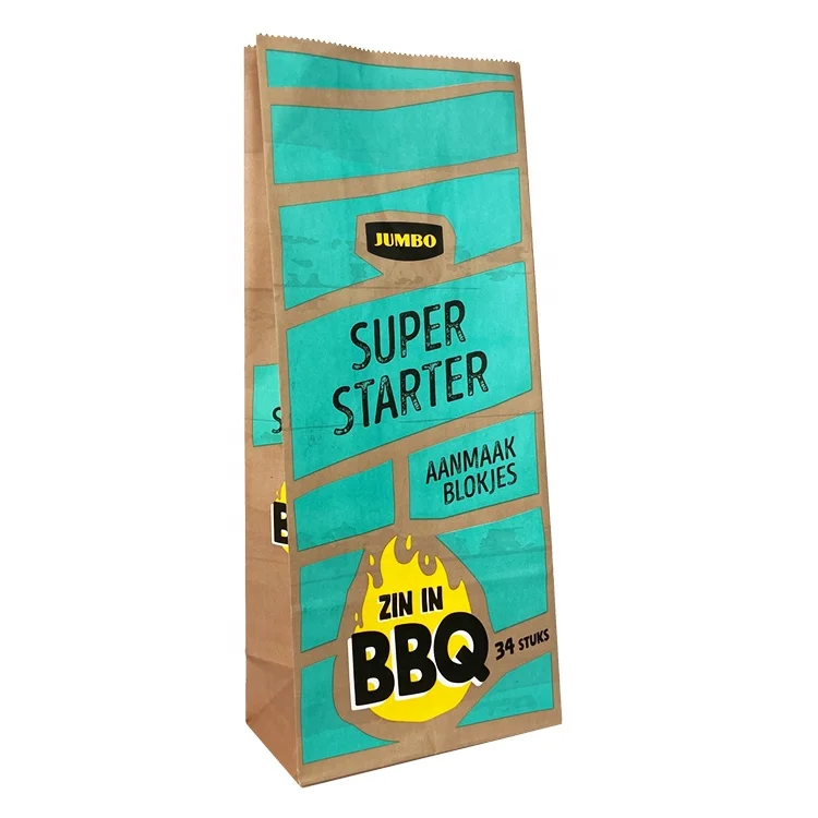 Customized Laminated Waterproof Bbq 2.5kg 5kg Charcoal Paper Bag Buy