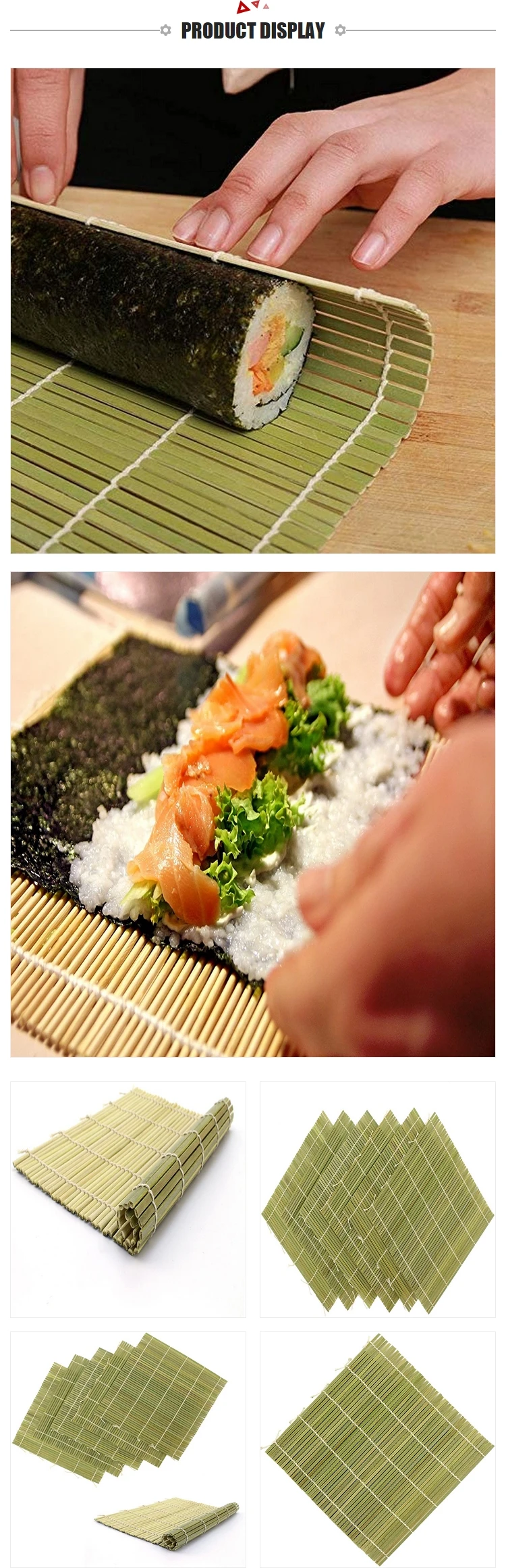 Sushi Rolling Mat, Domestic Sushi Bamboo Rolling Mat, Non-stick Sushi Mat,  Commercial Sushi Tools, Sushi Supplies - Temu