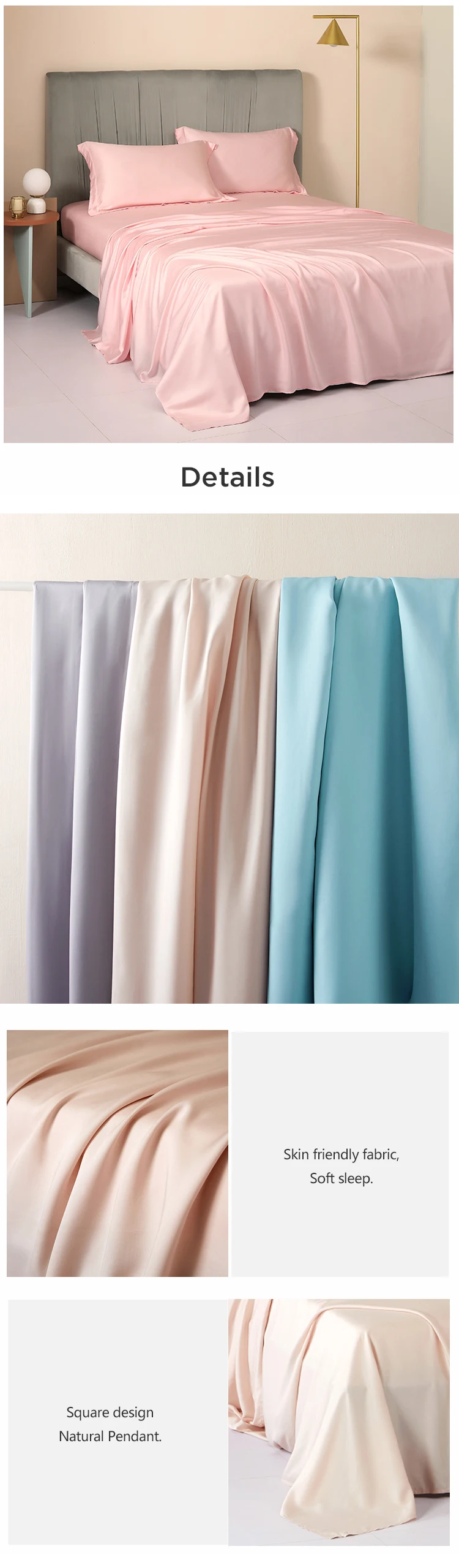 Enerup Custom Manufacturers Stock Home Textile Polyester Cotton Material Queen Size Fit BedSheet Set sabanas para cama