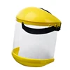 PVC heat resistance construction splash guard transparent plastic face shield visor