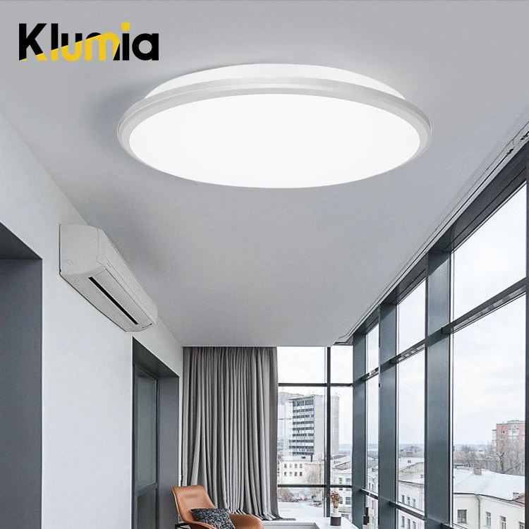 KLUMIA Best price high quality PC ip65 waterproof surface mounted round 18w 30w  led ceiling light