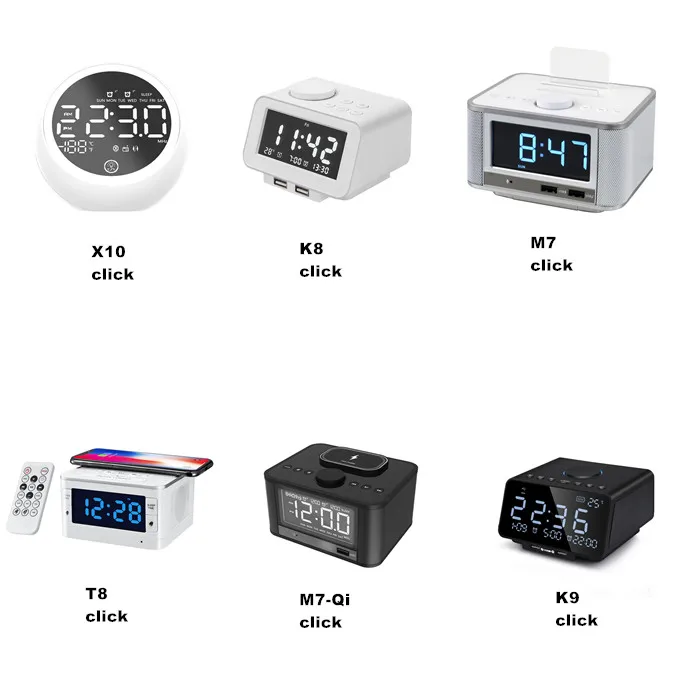 Android Docking Radio Alarm Clock/Charging Station With BT Music Playing for IOS Phones - ANKUX.COM