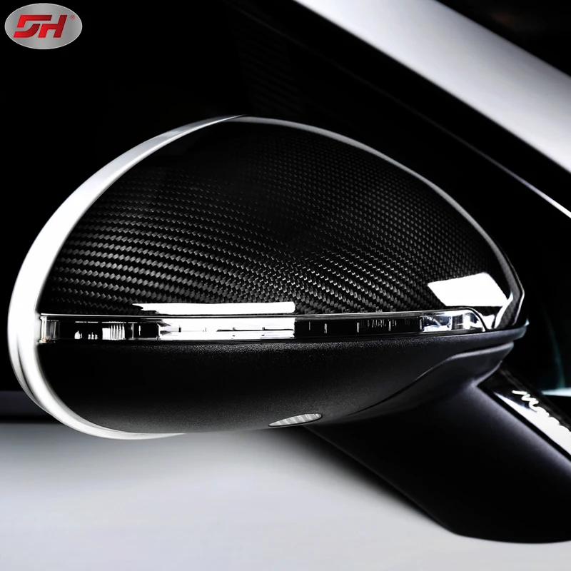 dry carbon fiber mirror cover mirror case side mirror cover replacement style for Porsche Macan 2014-up 95B model