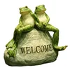 Creative LED Light Garden Decoration Resin Frog
