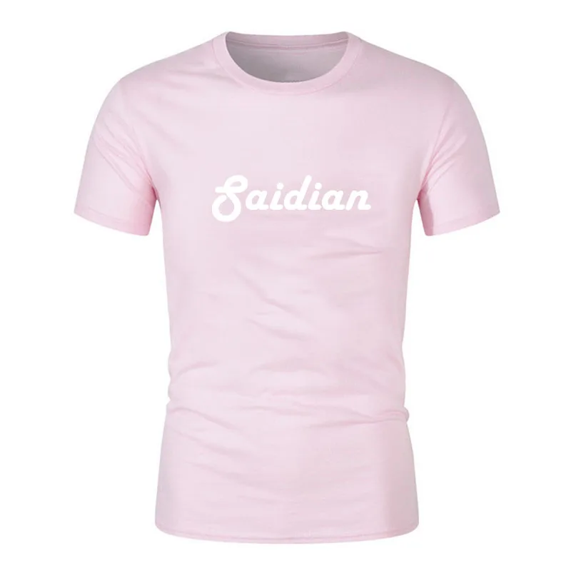 Mens slim fit high quality custom printed elastic sleeve cuff t shirt