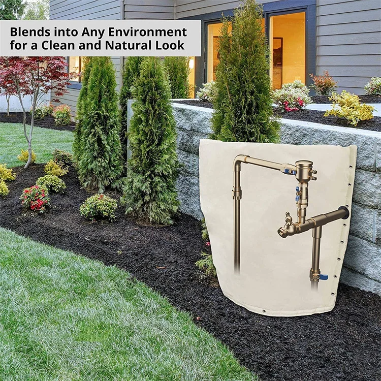 18"x34" Backflow Preventer Insulation Outdoor Pipe Cover Bag For Winter Pipe Freeze Protection