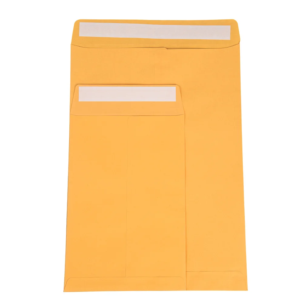 Custom Kraft Paper Envelope Brown Kraft Paper Manila Envelope With Logo Or String Recycled