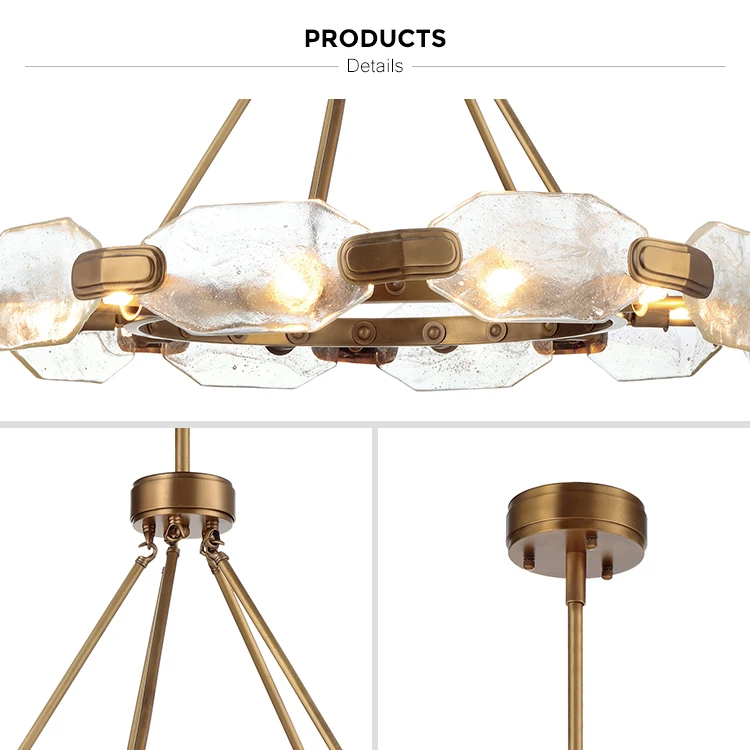 glass pendant lighting chandelier modern