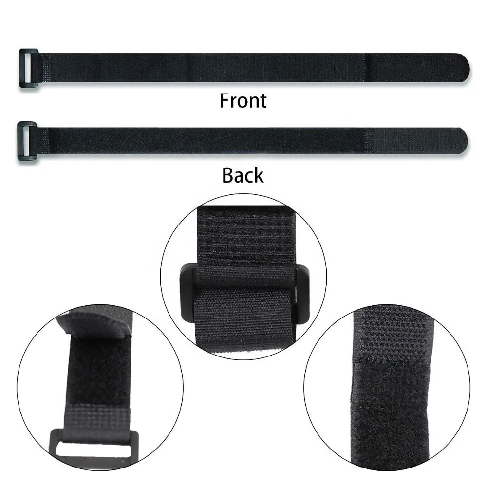 Factory Direct Sales Black Hook And Loop Strap/wire Cable Straps(20pcs ...