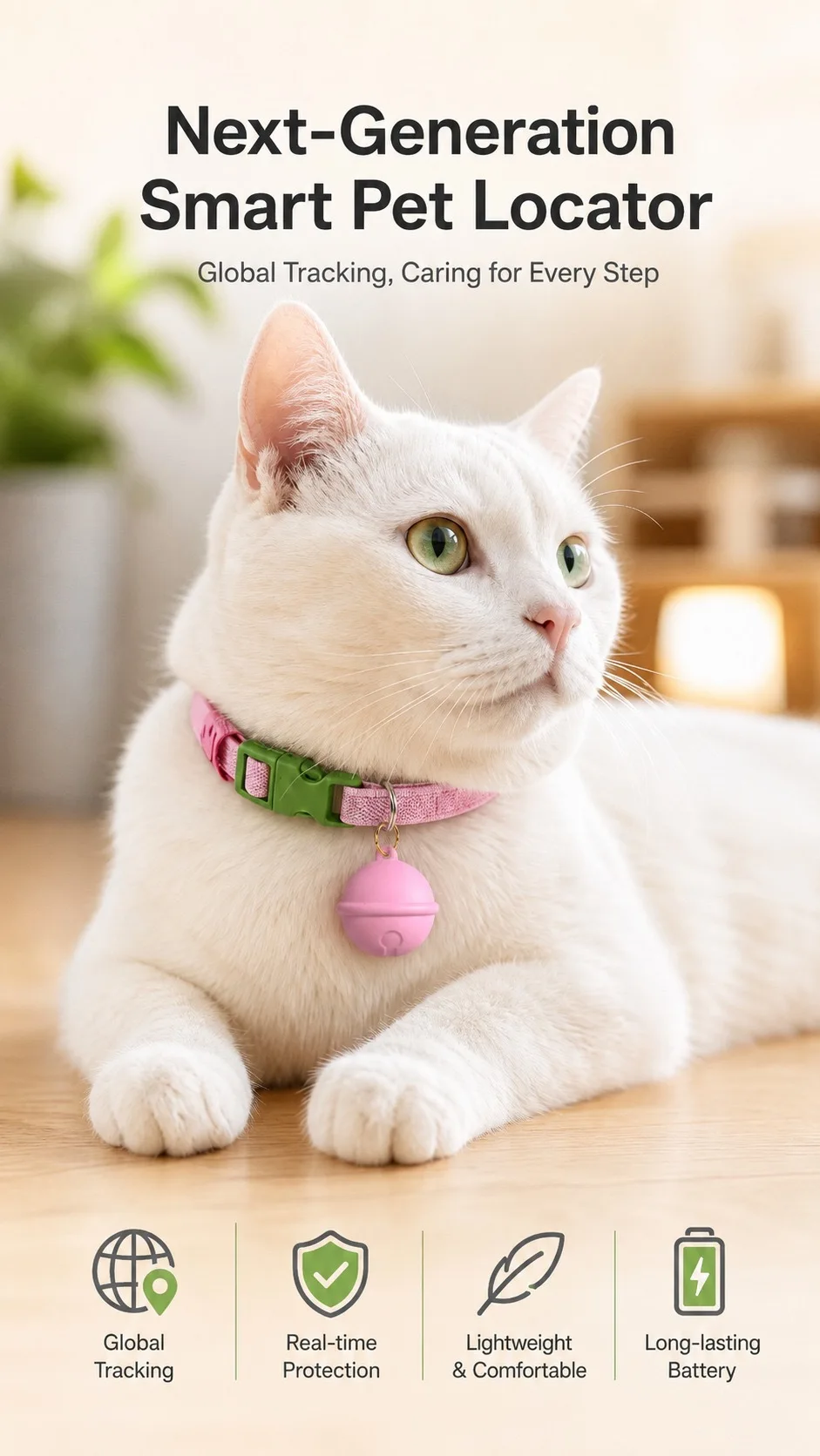 Cross-border New GPS Pet Locator-universal Collar Finder for Dogs and Cats with Android App Waterproof Design to Prevent Loss