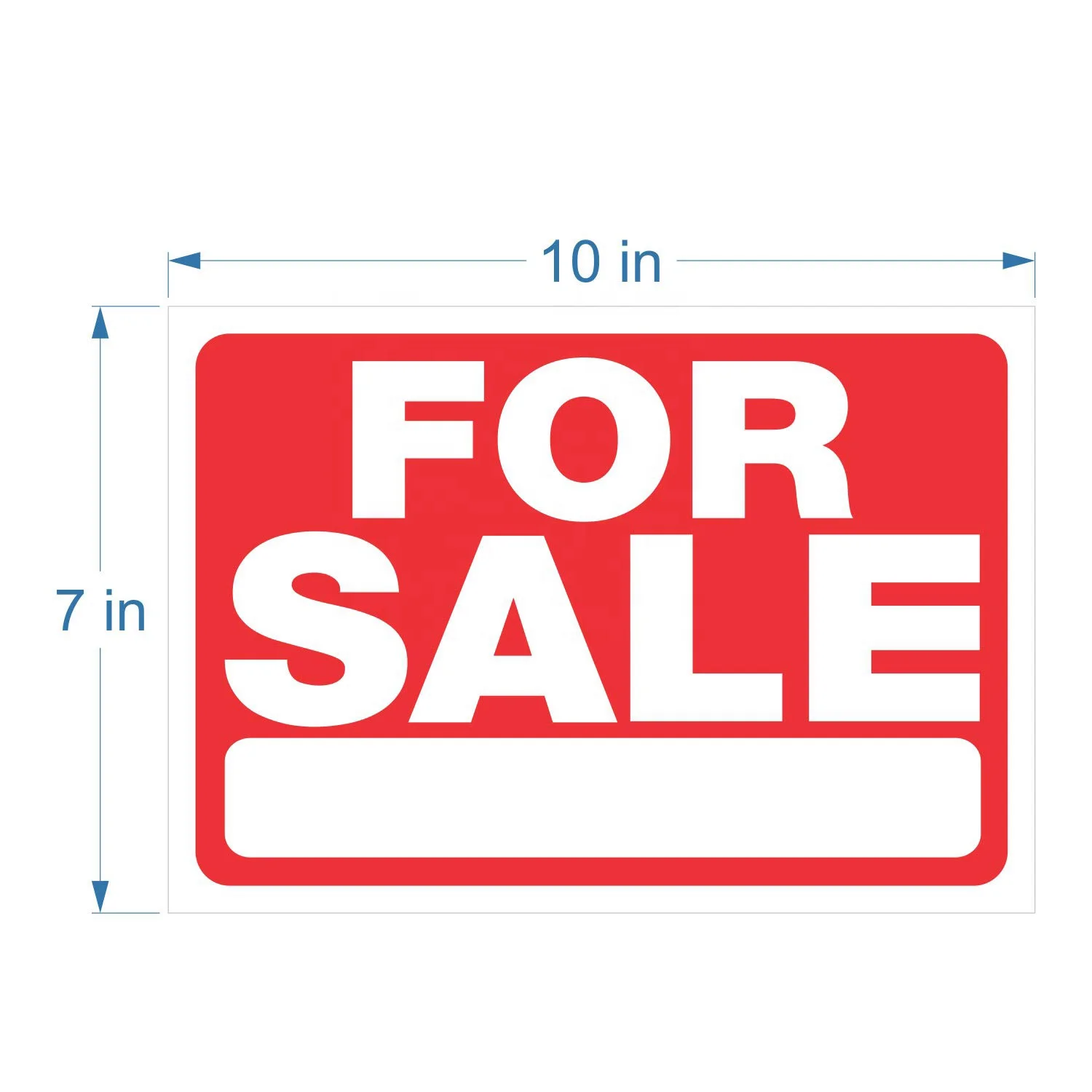 Securun 2024 Hot Selling For Sale Signs Stickers 2 Pack 10x7 Inches