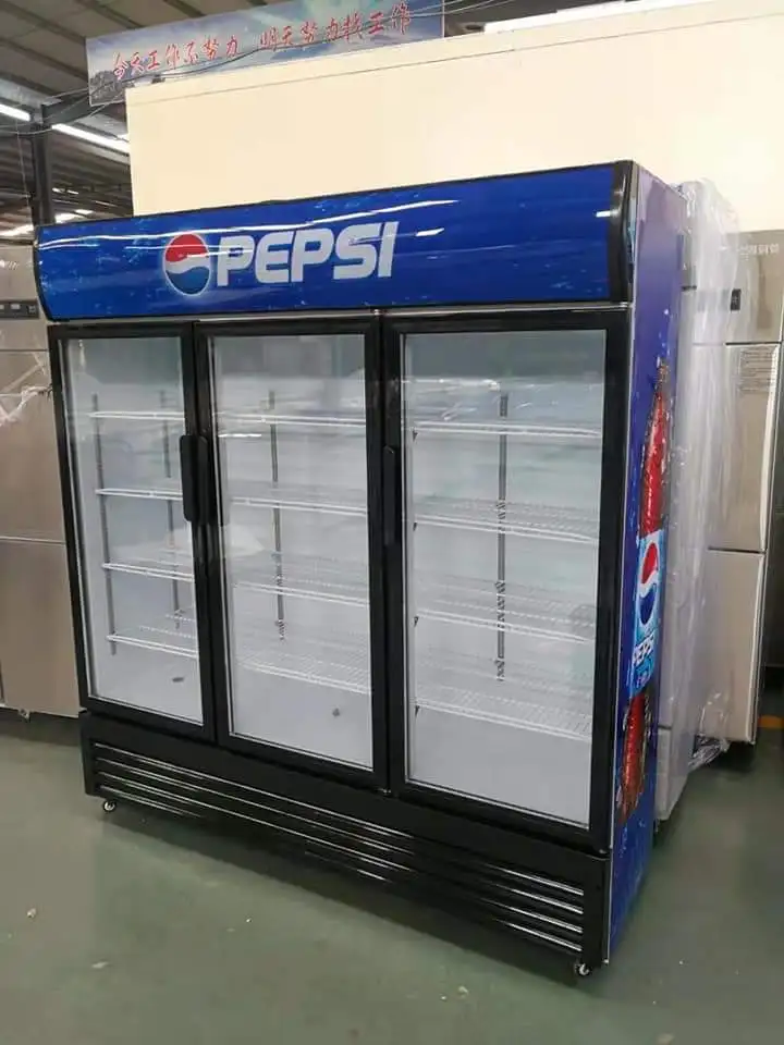 Promotion Manufacture Cold Refrigerator Soft Drink Glass Door