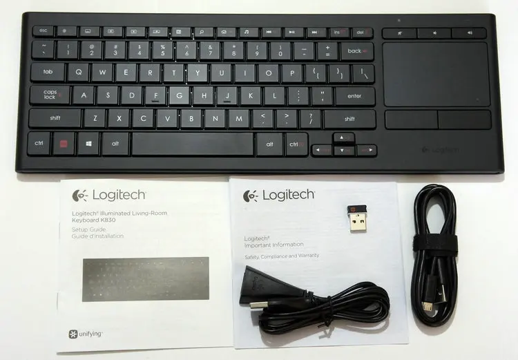 logitech k830 back light charging excellent combination htpc
