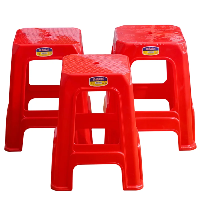 2021 New Nordic Style Plastic Stool - Stackable & Durable