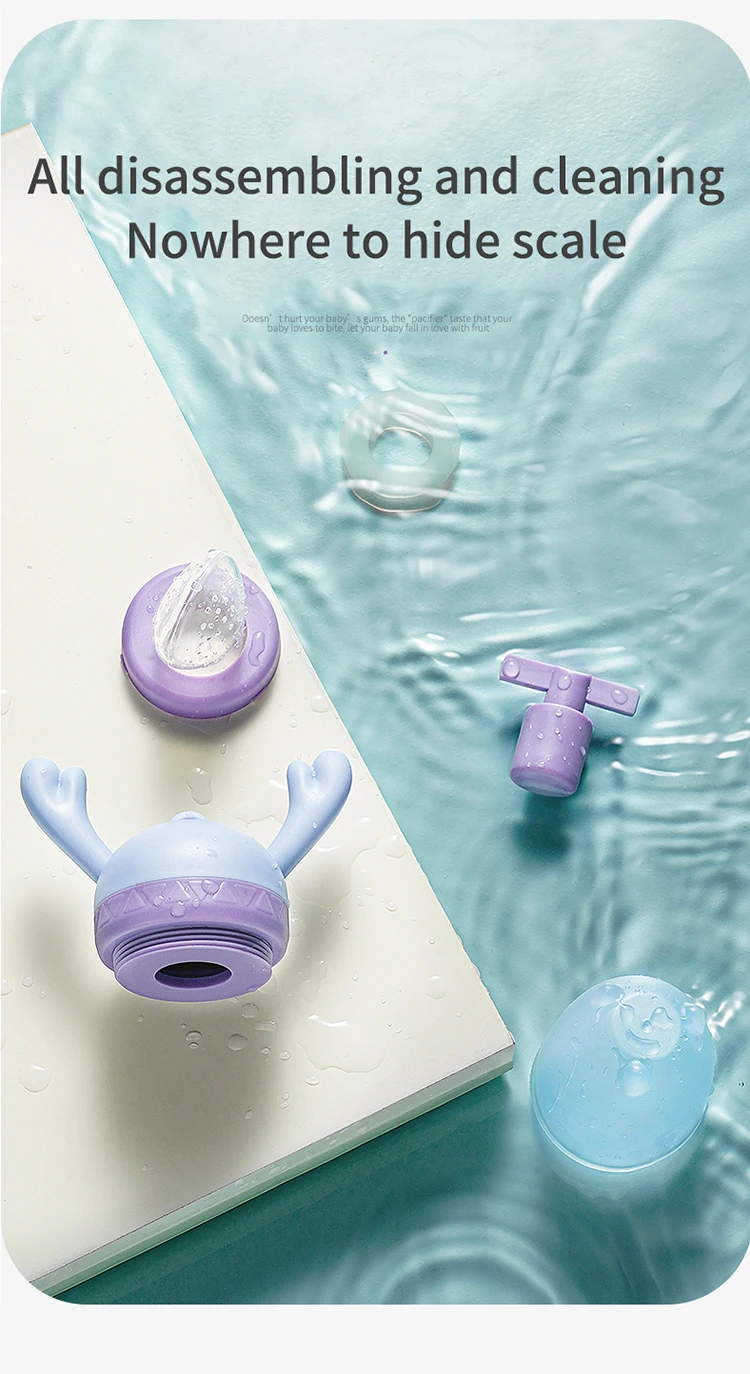 nipples pacifier round ring baby fruit feeder