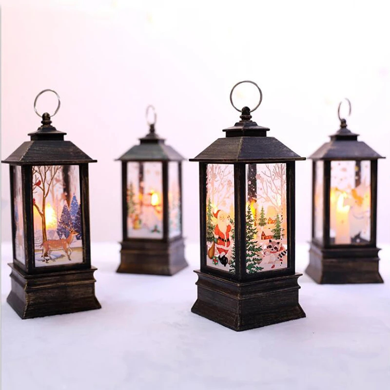 
2020 New Arrival Lantern Christmas Glitter Lamp Party Supplies Festival Xmas Gift Outdoor Decoration Tree Ornaments 