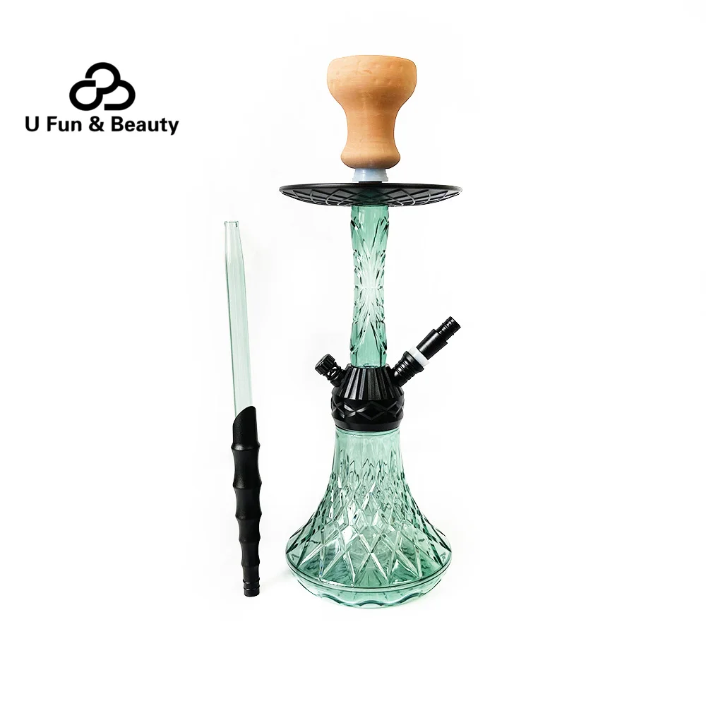 Newest 36cm Green Shisha Hookah Acrylic Hookah Deluxe Large Size Shisha
