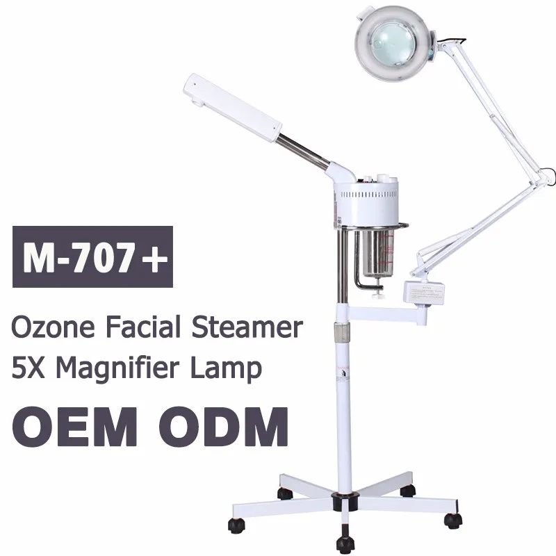 2020 707+ 2 In 1 Ozone Facial Steamer With Magnifying Lamp Face Steam