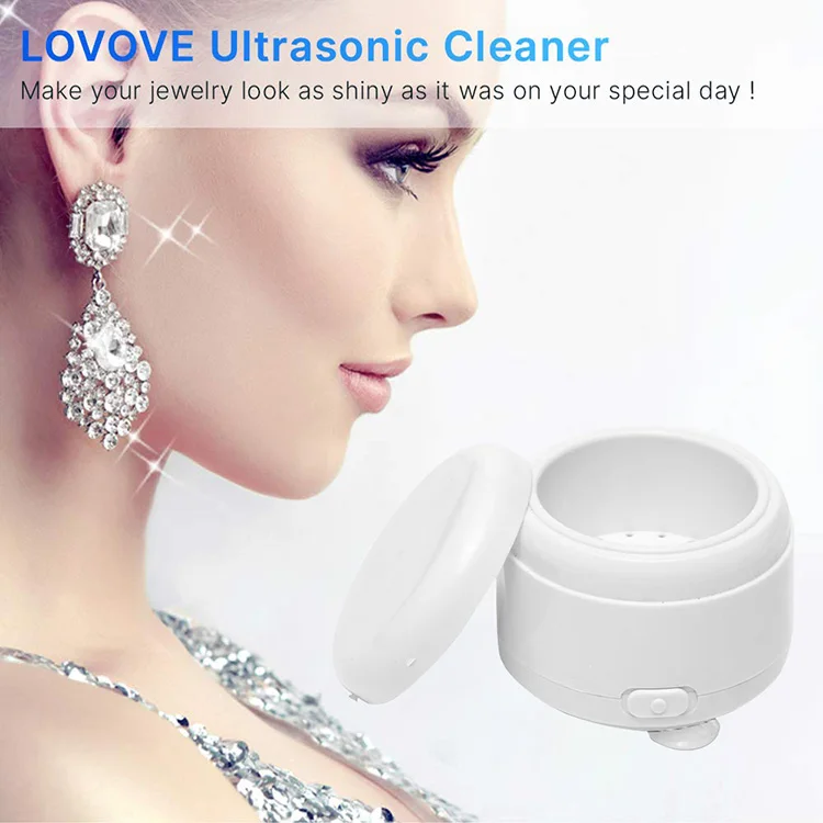 2020 New Products Wholesale Amazon Hot Selling Eco-friendly Mini Household Ultrasonic Cleaning Machine for Jewelry Watch Glasses