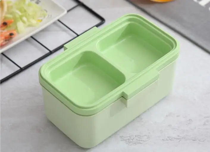 Eco Friendly Bamboo Fiber Bento Lunch Box Food Storage Biodegrade