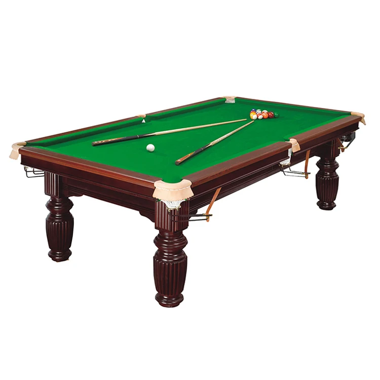 Outdoor 8ft 9ft Solid Wood Slate Pool Billiard Snooker Table For Sale