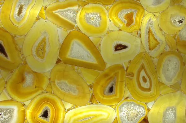 best price natural well polished natural gemstone yellow agate kitchen table top