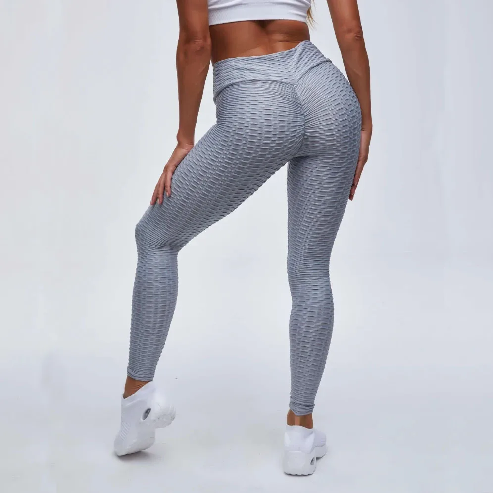 热卖女士臀部提拉紧身裤高腰健身房瑜伽裤锻炼健身紧身裤
