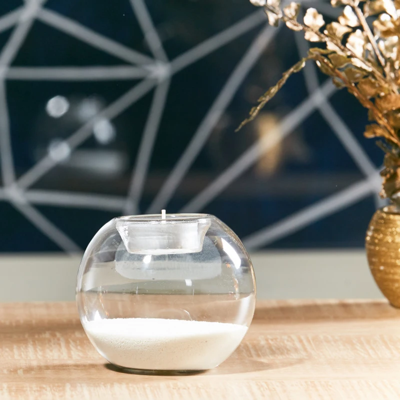 Hand Blown Home Decoration Wedding Decoration Round Globe Borosilicate