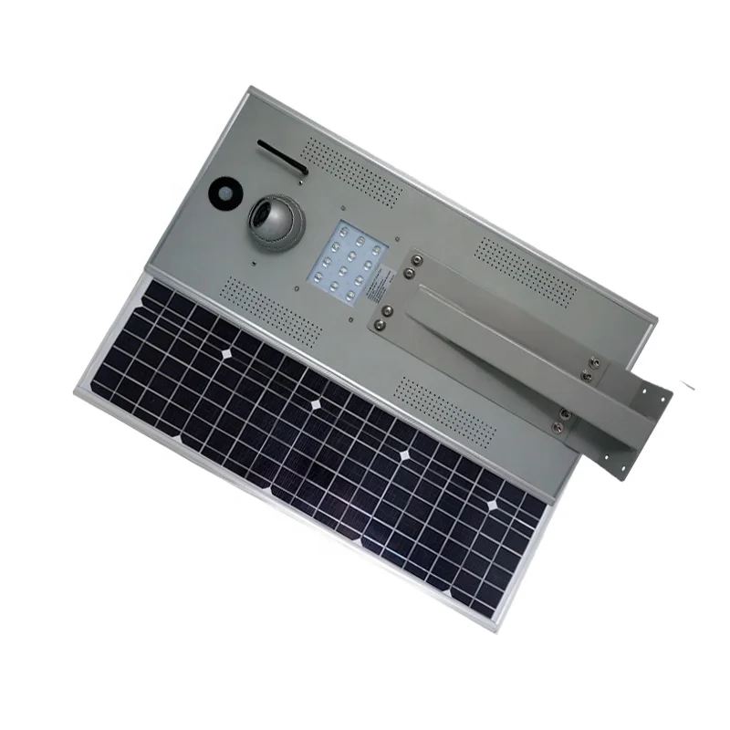 Outdoor LED Luminaires IP67 25W Integrated LED Solar Street Light with CCTV IP Camera Luces Solares Con Camera IP