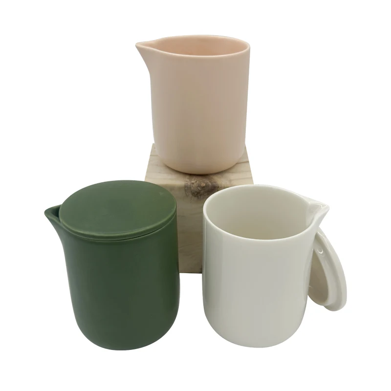 Empty Candle Container Vessel Custom Ceramic Massage Oil Candle Jar