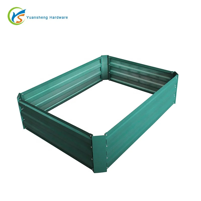 Powder Coated Galvanized Metal Large Raised Garden Beds For Planting