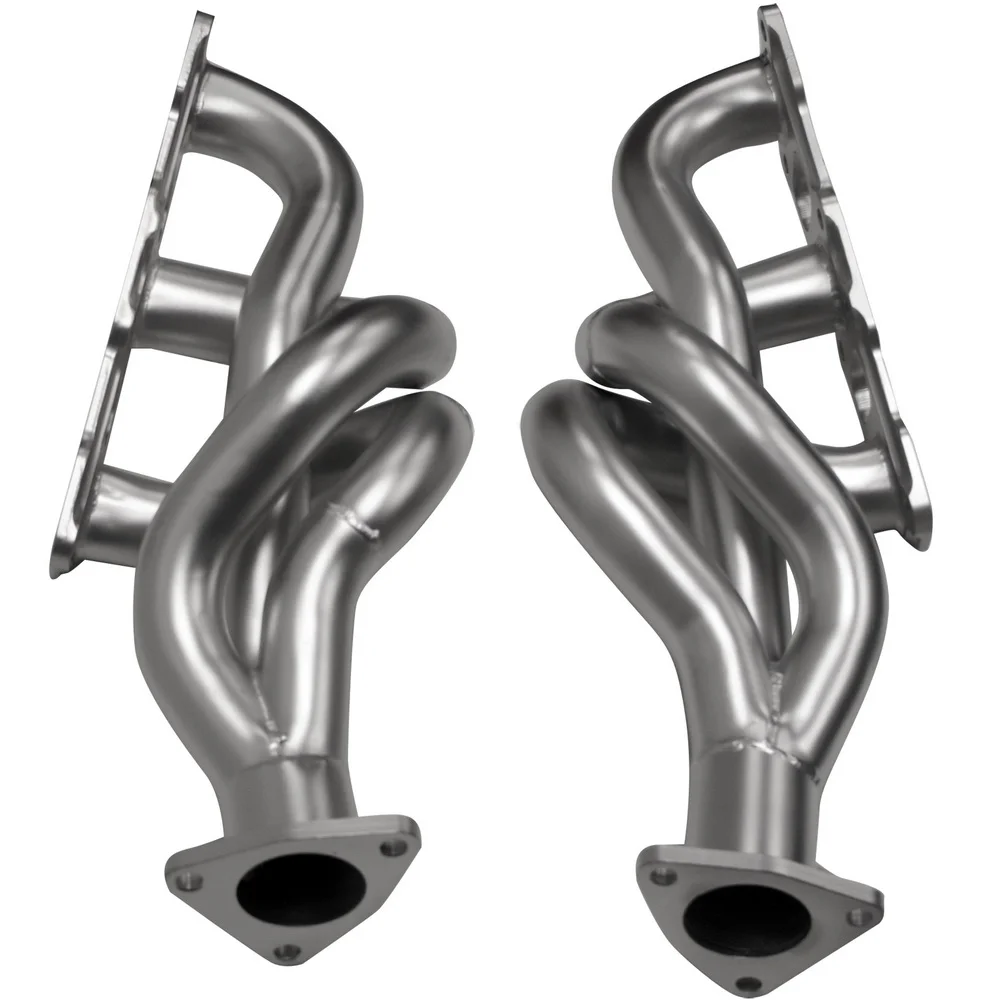 3-into-1 design 409L material Performance exhaust Header Manifold with grinding wheel brushed surface