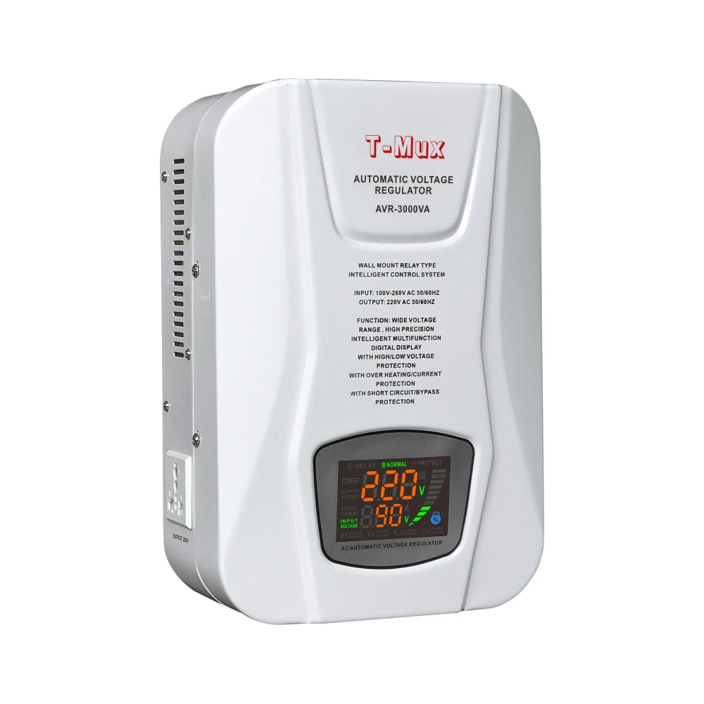 Rel Monof sico De Pared Tipo Svc 5000va 220vac Reguladores De Voltaje 